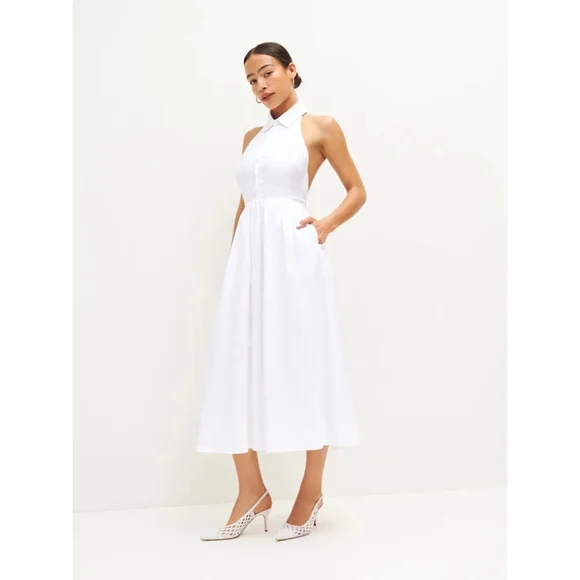 chinese dress ladies Reformation // Linen Tace Dress – VSP Consignment